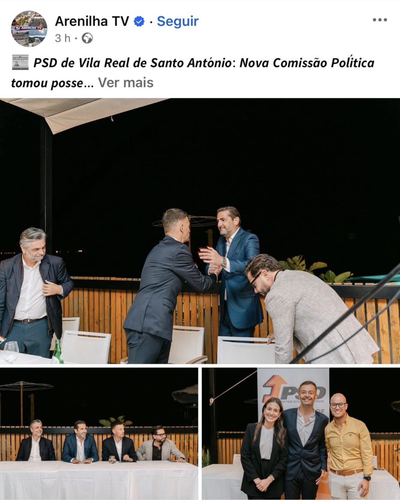 Arenilha TV — PSD de Vila Real de Santo António: Nova Comissão Política tomou posse